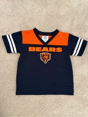 NFL Chicago Bears Navy and Orange Kids Short Sleeve Jersey